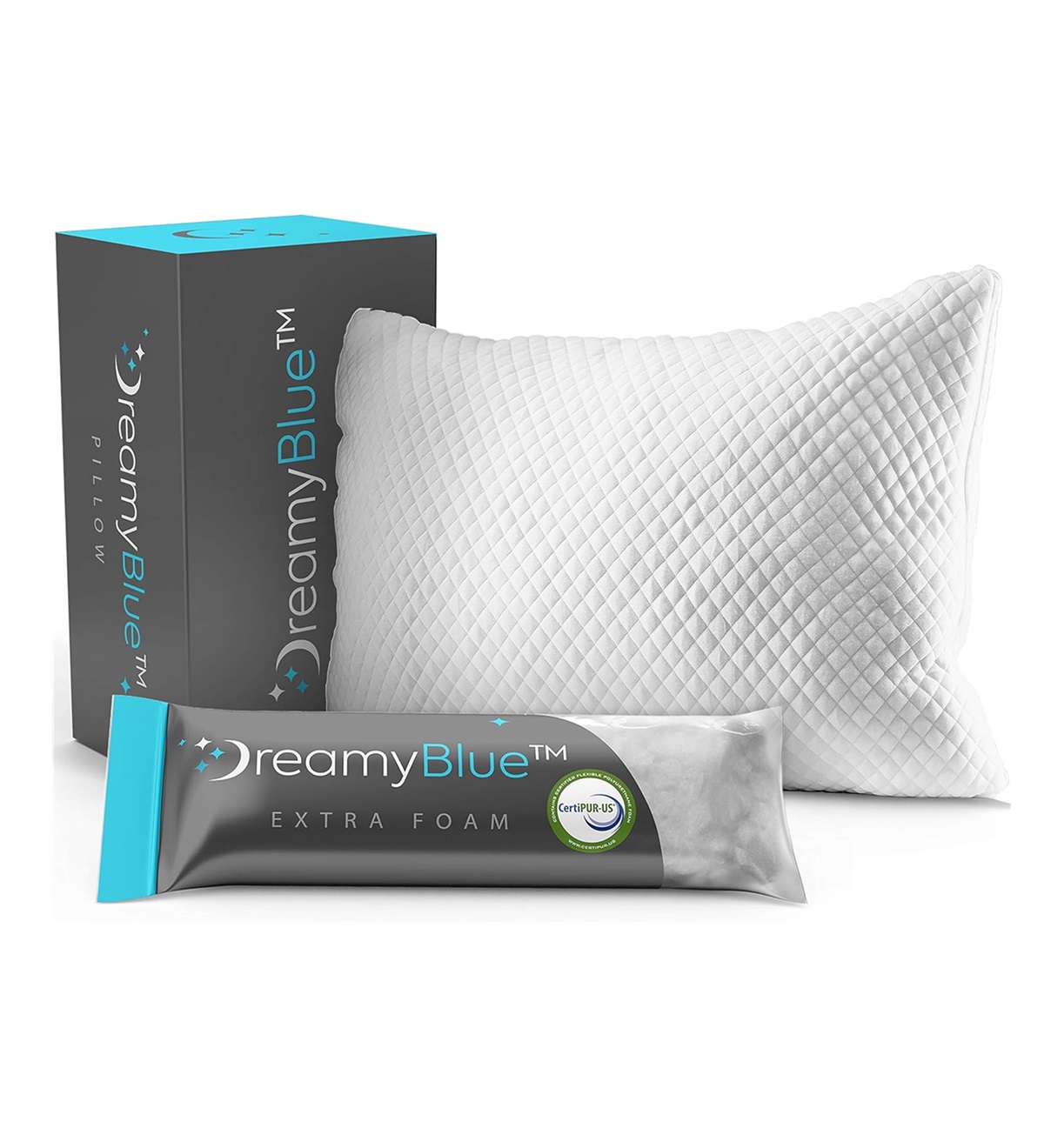 DreamyBlue Premium Bamboo Pillow