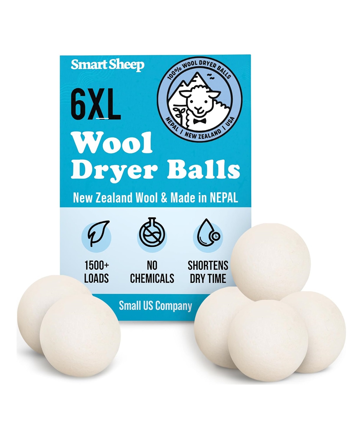 Smart Sheep Wool Dryer Balls 