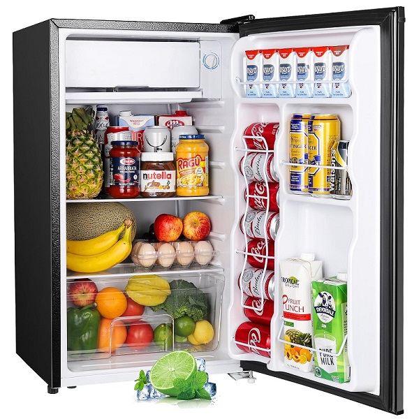 Upstreman Mini Fridge with Freezer