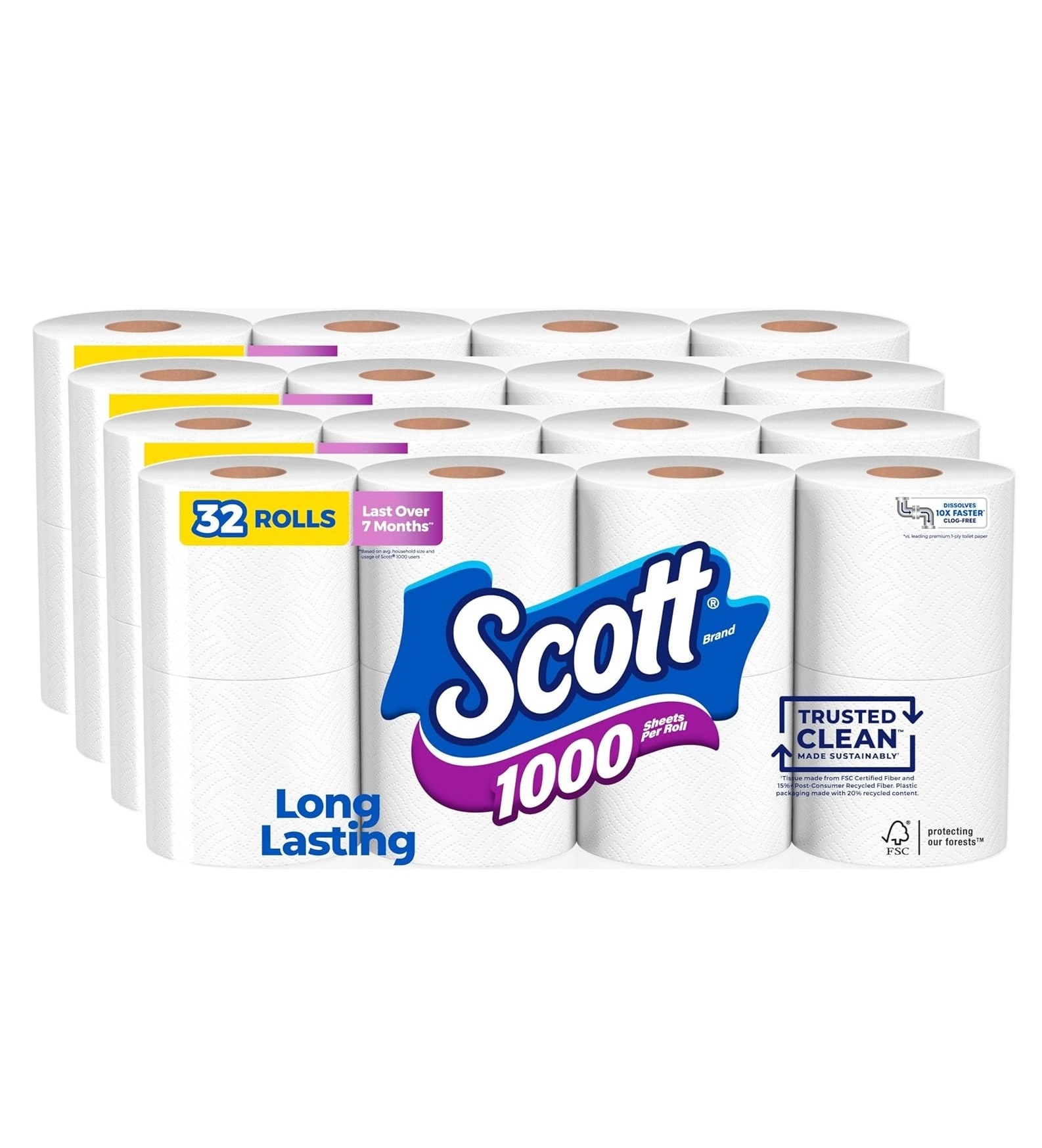 Scott 1000 Trusted Clean Toilet Paper