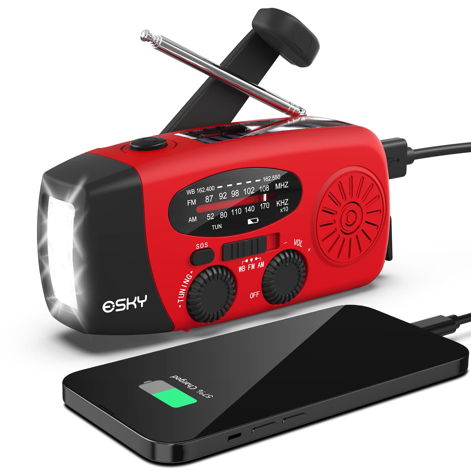 Esky Emergency Hand Crank Radio