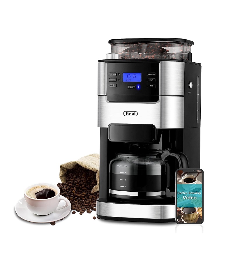 Gevi Coffee Maker with Grinder