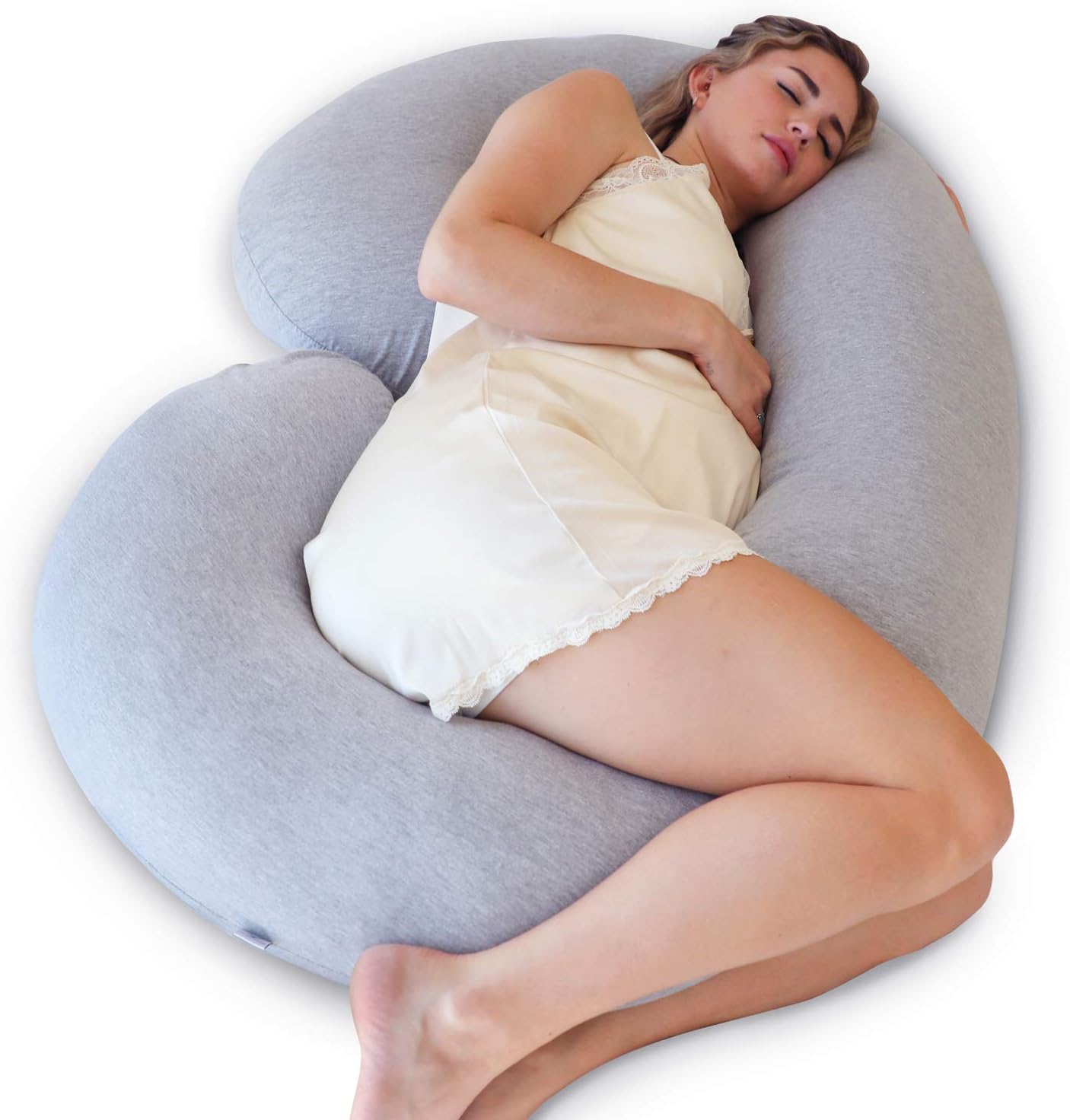 Pharmedoc C-Shape Full Body Pregnancy Pillow