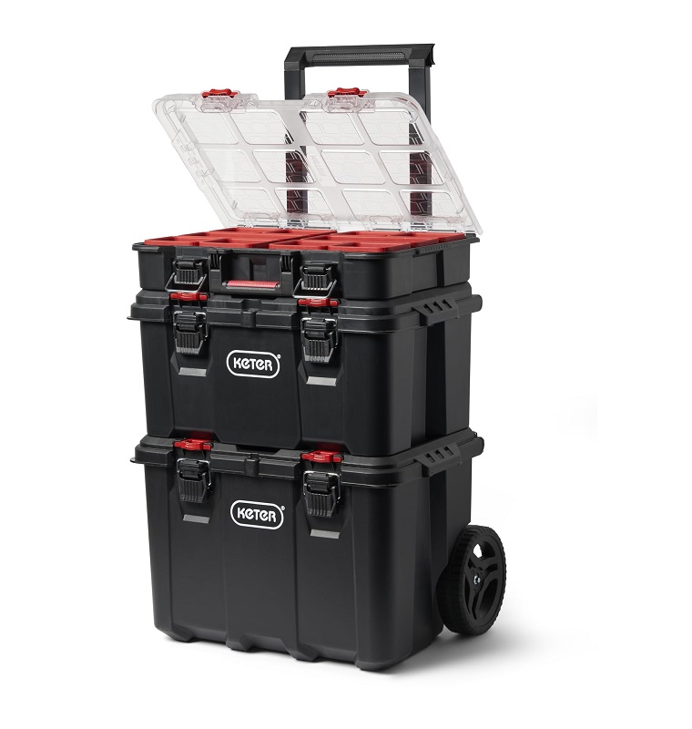 Keter Stack-n-Roll Mobile Tool Storage