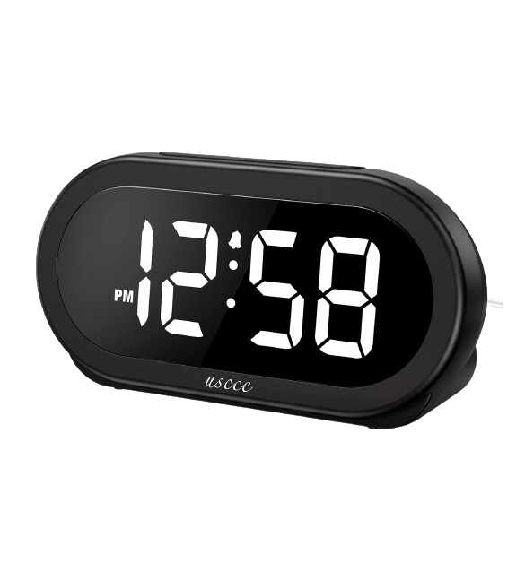 USCCE Small LED Digital Alarm Clock